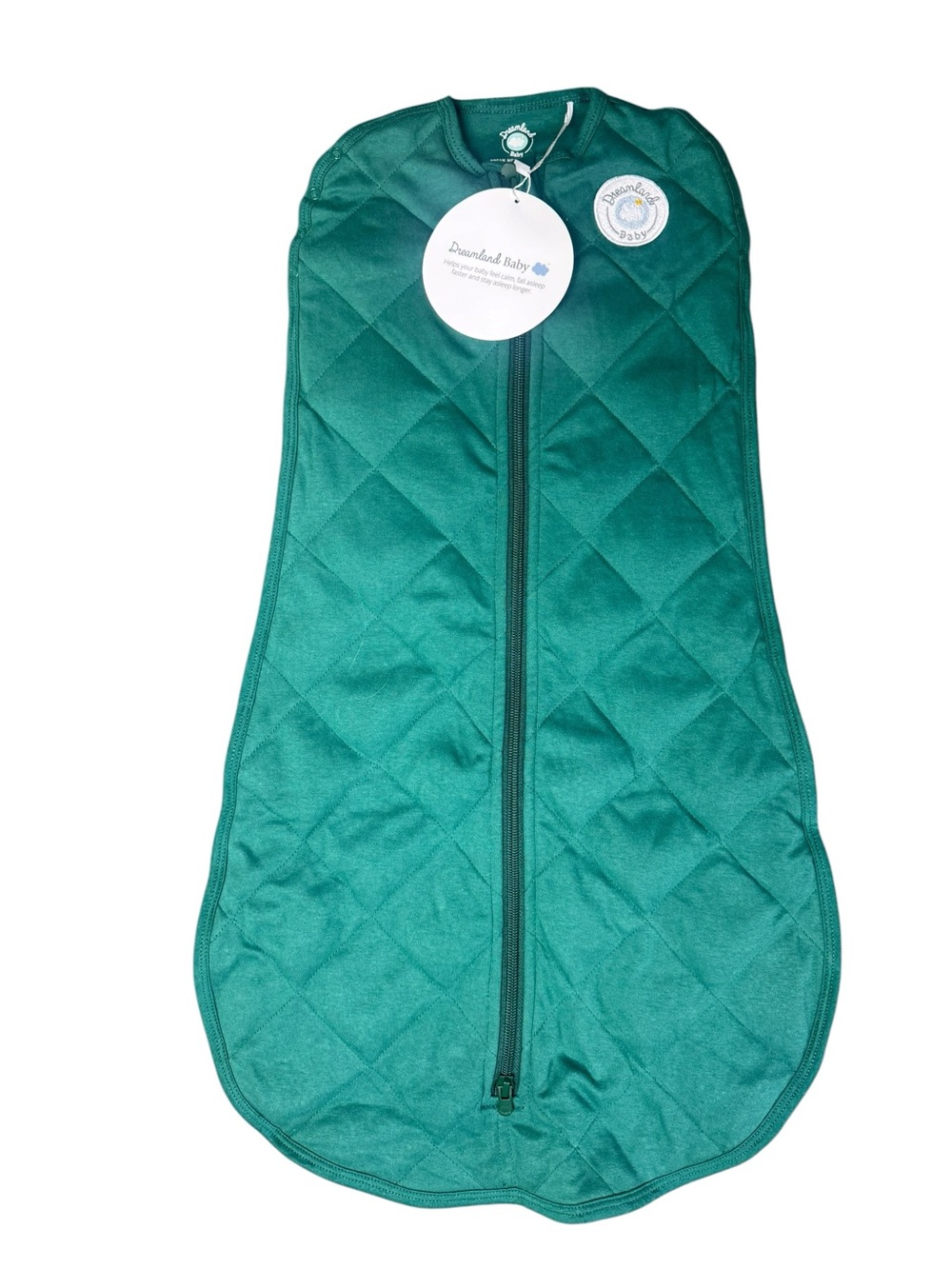 Dreamland Baby Weighted Sleep Sack swaddle forest green 0-6M NEW